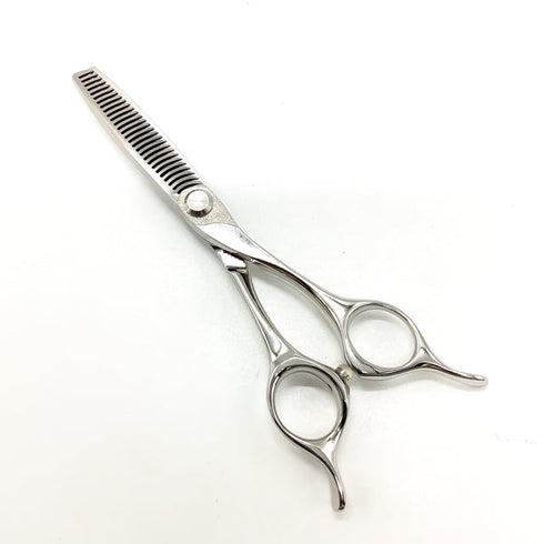 美品【トギノンTOGINON】QUEENスター TYPE-R メガネ シザー セニング 美容ハサミ すきばさみ 美容師 理容師 約18% 右利き 5.8インチ 中古 sc2630